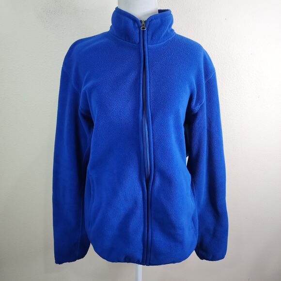 Uniqlo Jacket Womens Medium Fleece Gorpcore Long Sleeve Zip Up Pockets Outdoor - Picture 1 of 7